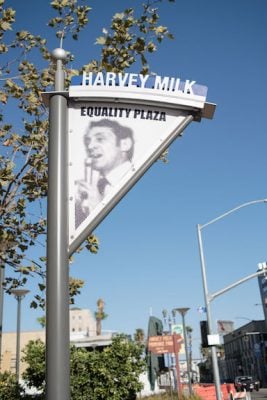 Long Beach's Harvey Milk Promenade Park is the first park in the United States named for the slain civil rights leader. Photo: Trang Le/Q Voice News
