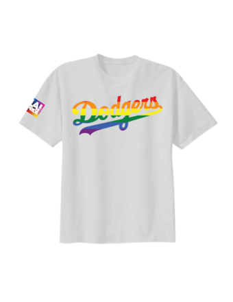 LA DODGERS x LA PRIDE gay rainbow shirt Back hit - Depop